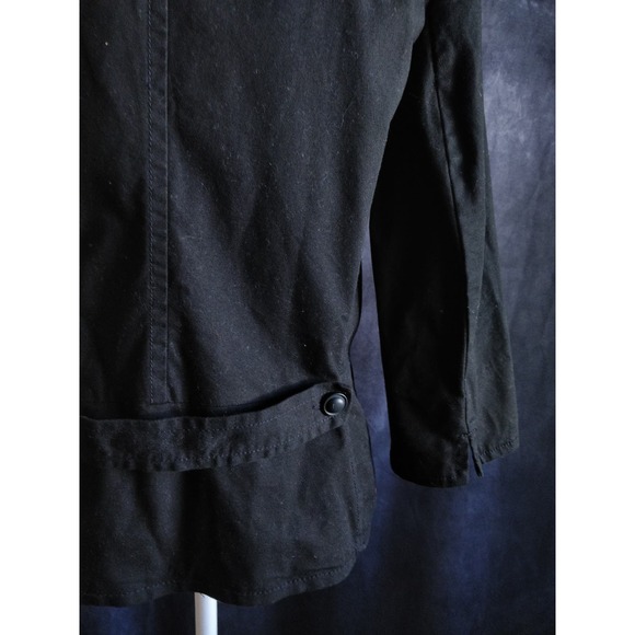 Talbots Black Triple Button Cropped Blazer Jacket 8 - Picture 9 of 12